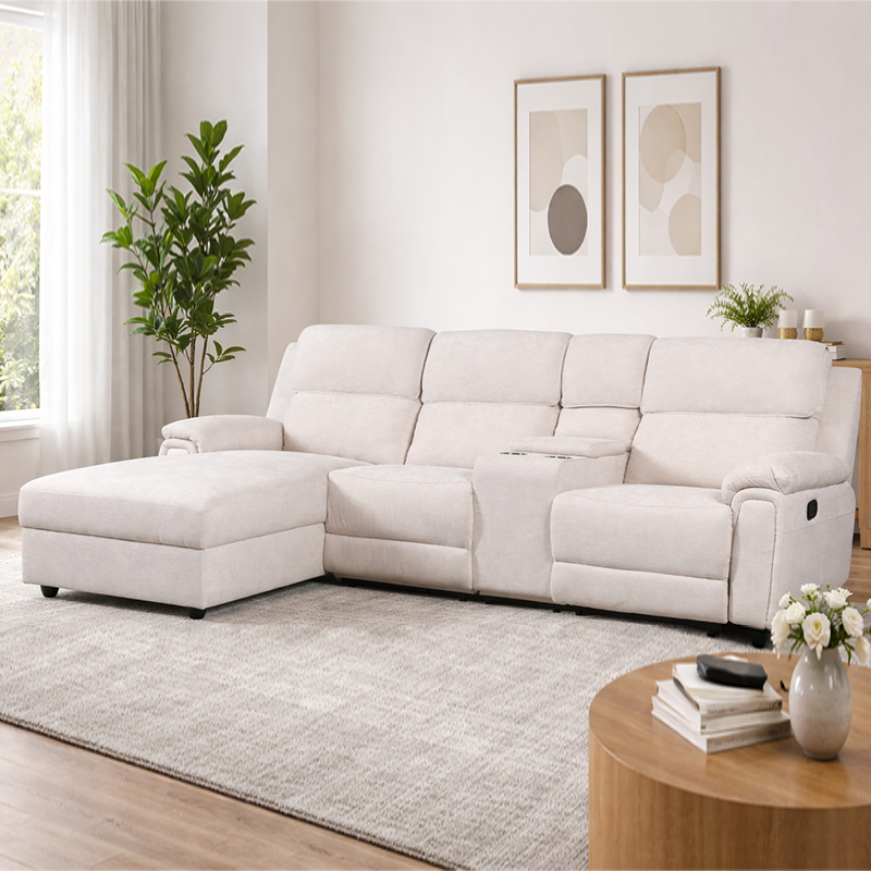 102-calowa rozkładana sofa segmentowa, mała sofa w kształcie litery L
